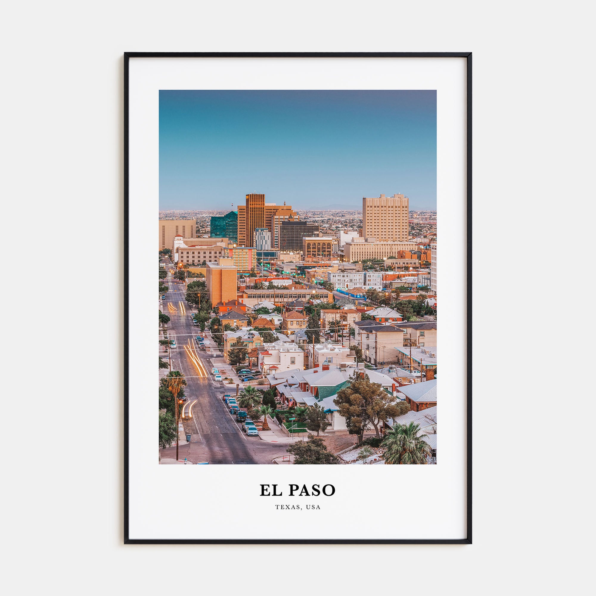 El Paso Portrait Color No 1 Poster