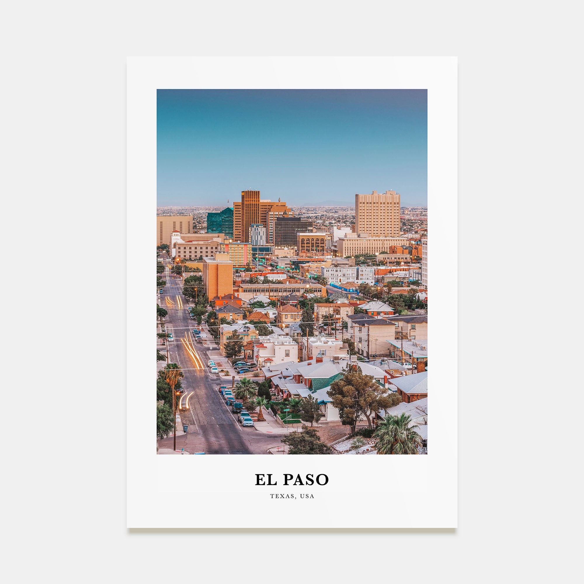 El Paso Portrait Color No 1 Poster