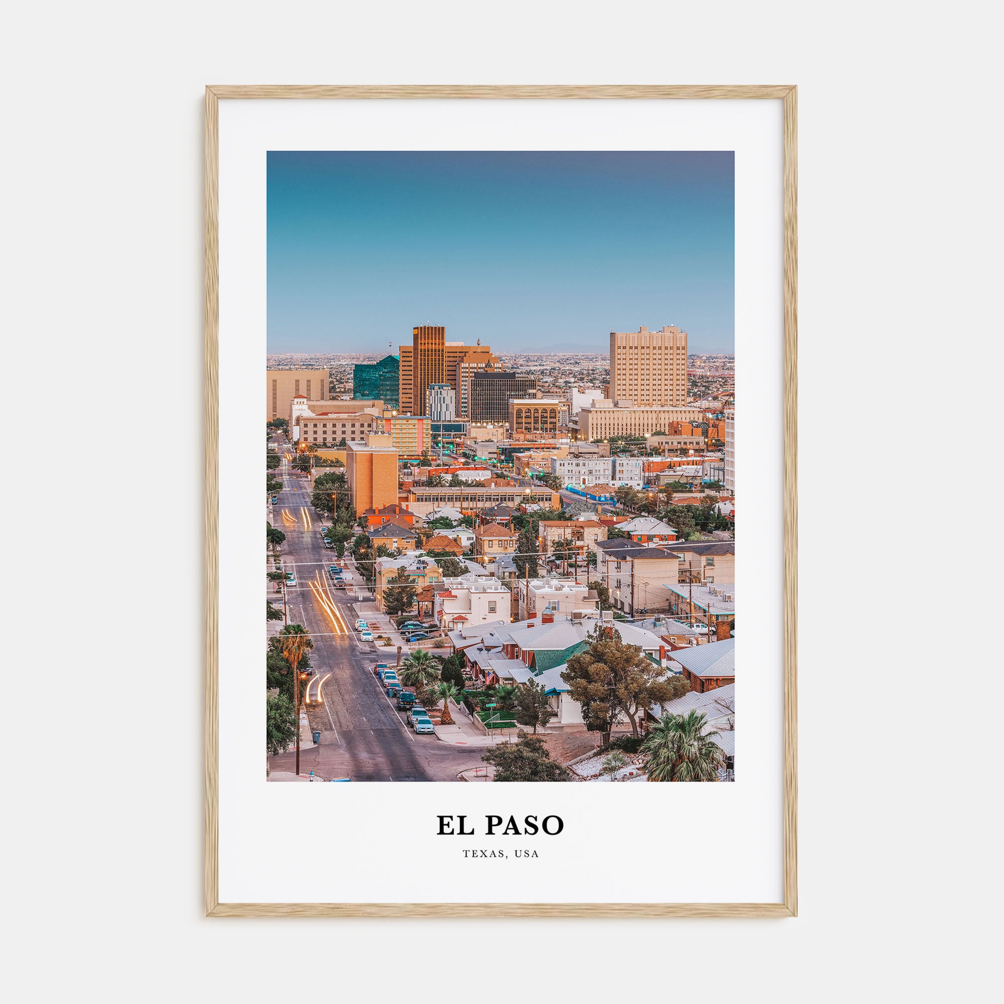 El Paso Portrait Color No 1 Poster