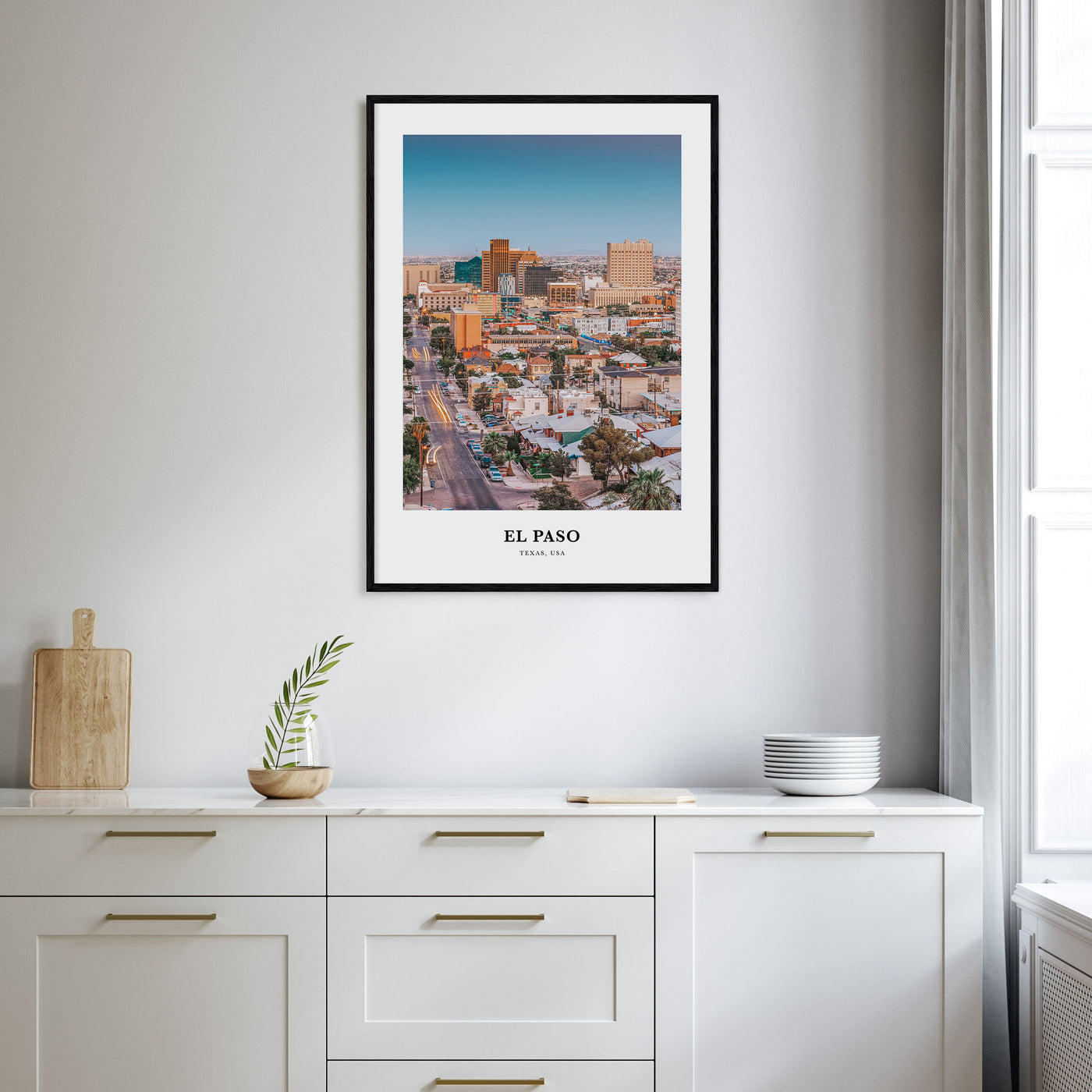 El Paso Portrait Color No 1 Poster
