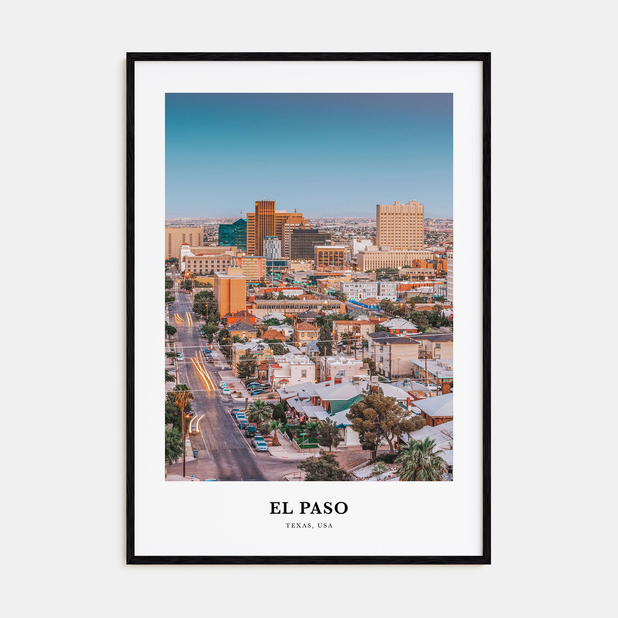 El Paso Portrait Color No 1 Poster