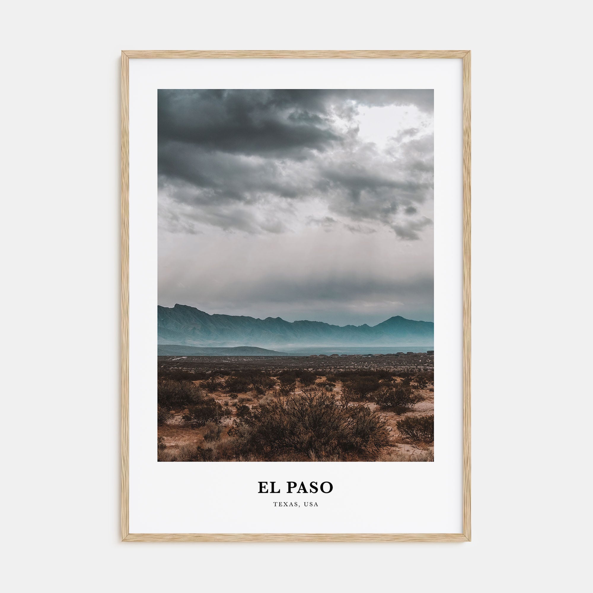 El Paso Portrait Color No 2 Poster