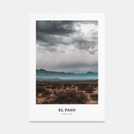 El Paso Portrait Color No 2 Poster