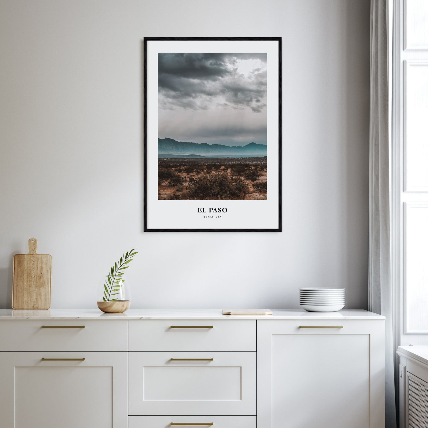 El Paso Portrait Color No 2 Poster