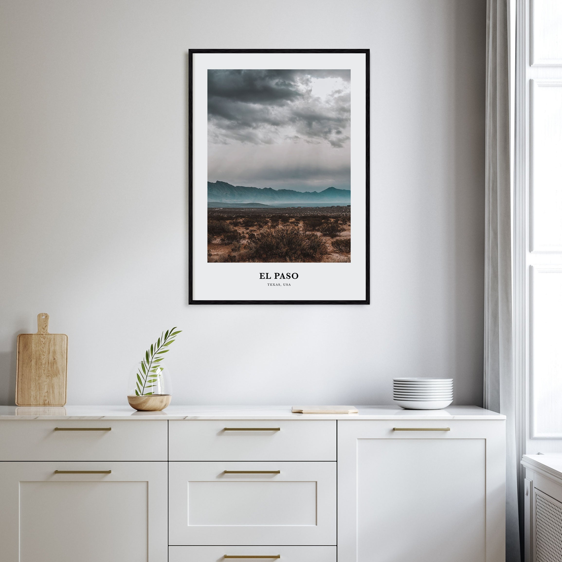 El Paso Portrait Color No 2 Poster