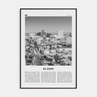 El Paso Travel B&W No 1 Poster