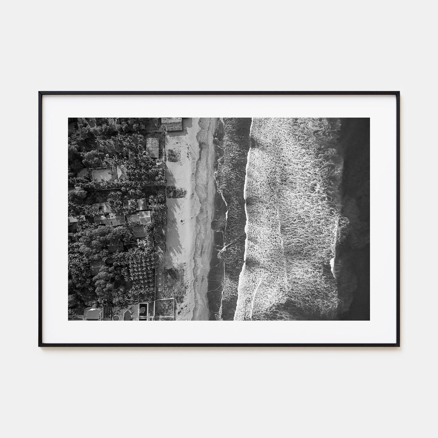 El Salvador Landscape B&W Poster