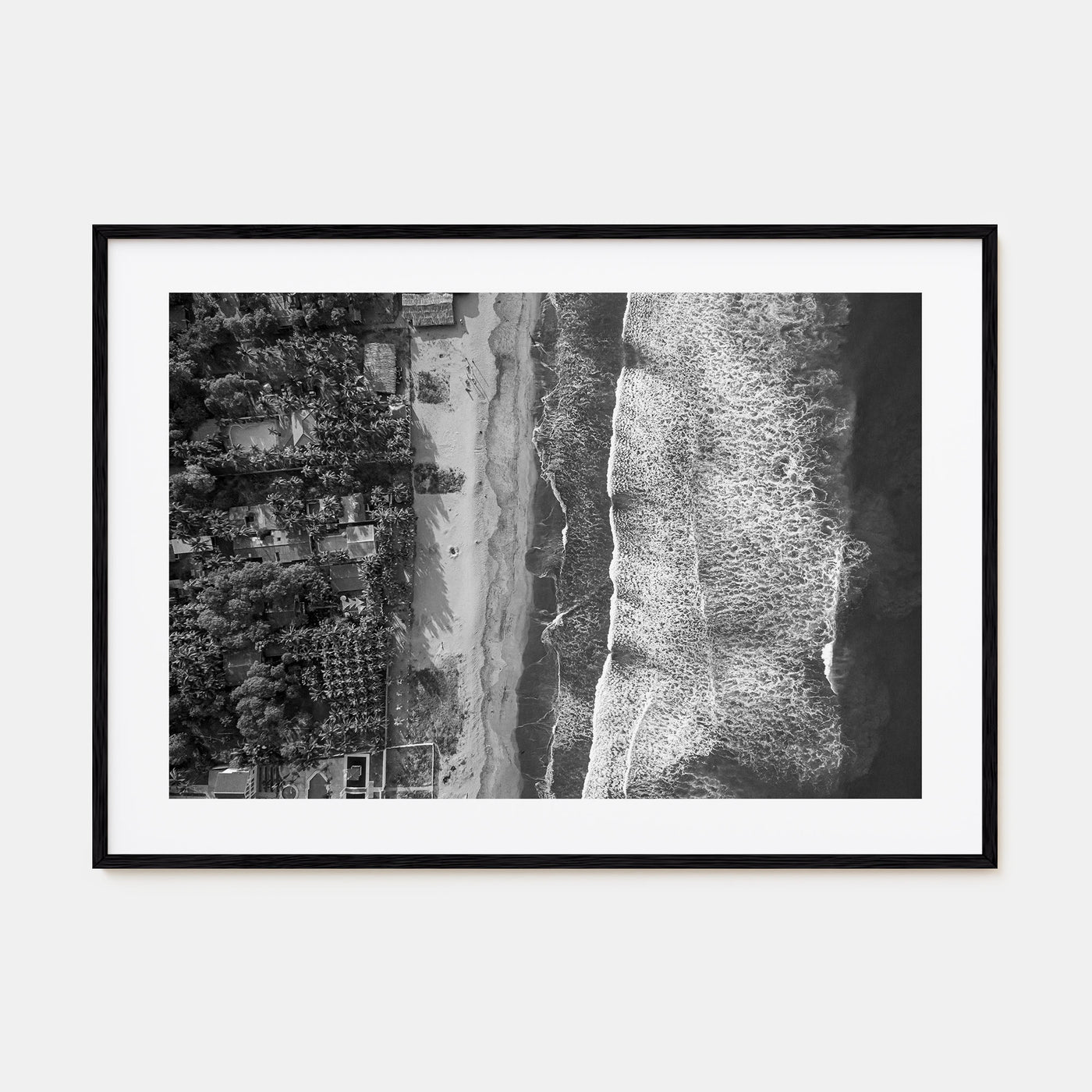 El Salvador Landscape B&W Poster
