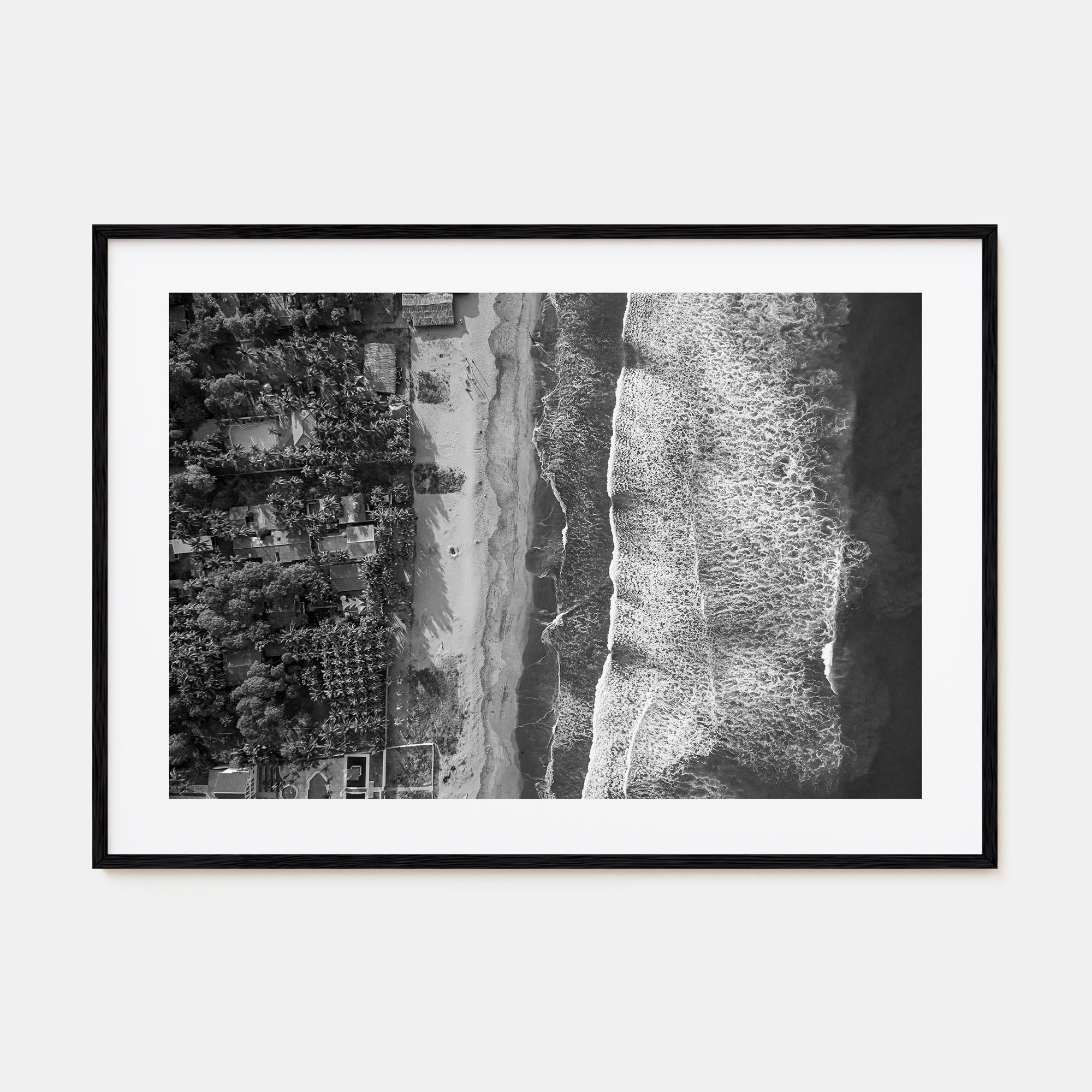 El Salvador Landscape B&W Poster