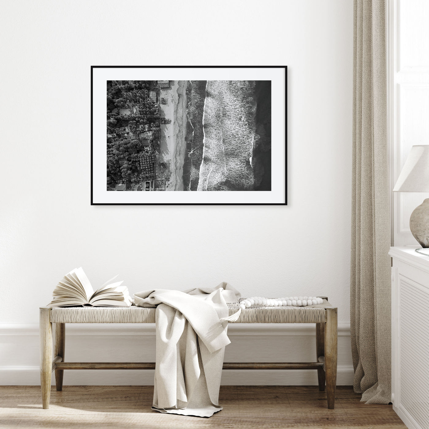 El Salvador Landscape B&W Poster