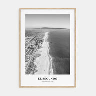 El Segundo Portrait B&W Poster