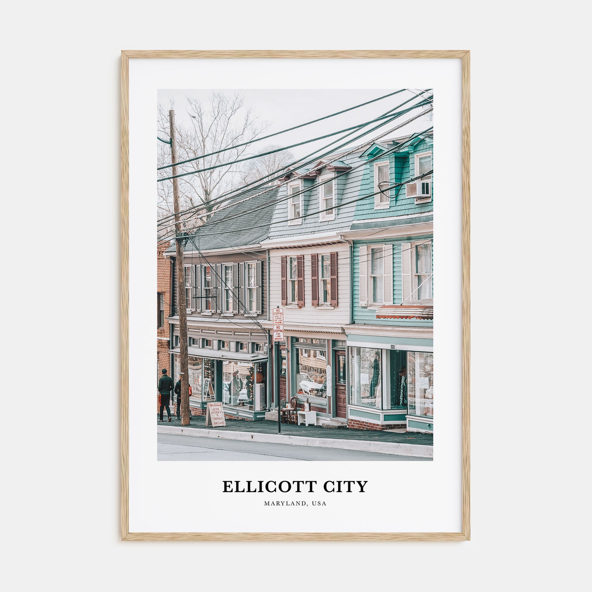 Ellicott City Portrait Color Poster