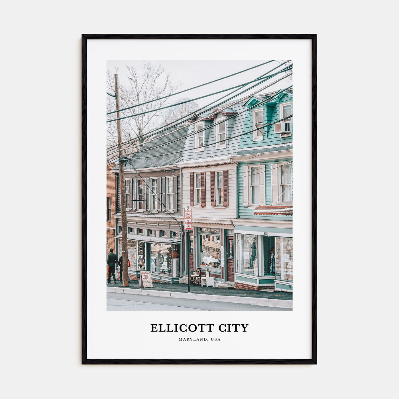 Ellicott City Portrait Color Poster