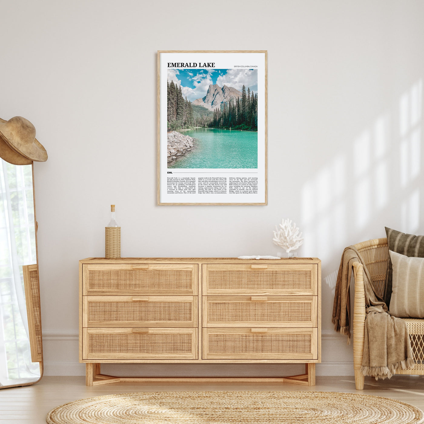 Emerald Lake Travel Color Poster