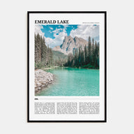 Emerald Lake Travel Color Poster