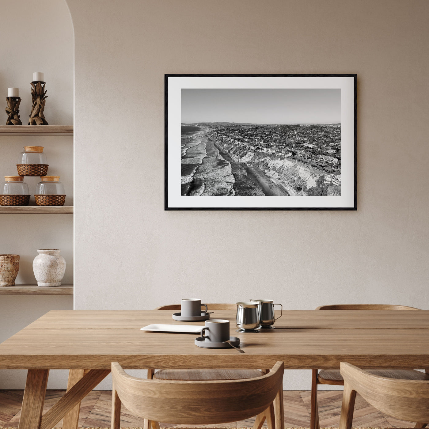 Encinitas Landscape B&W Poster