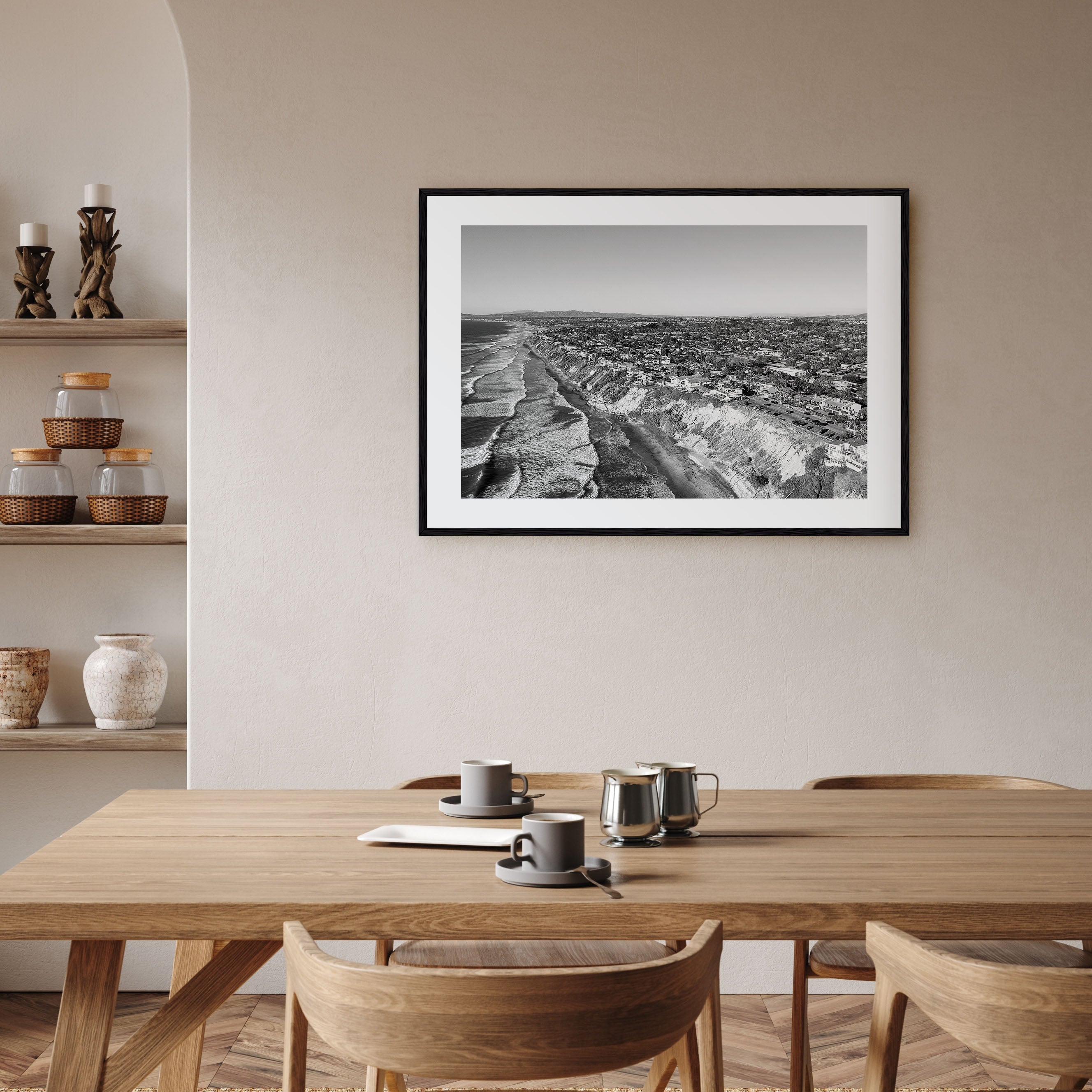 Encinitas Landscape B&W Poster