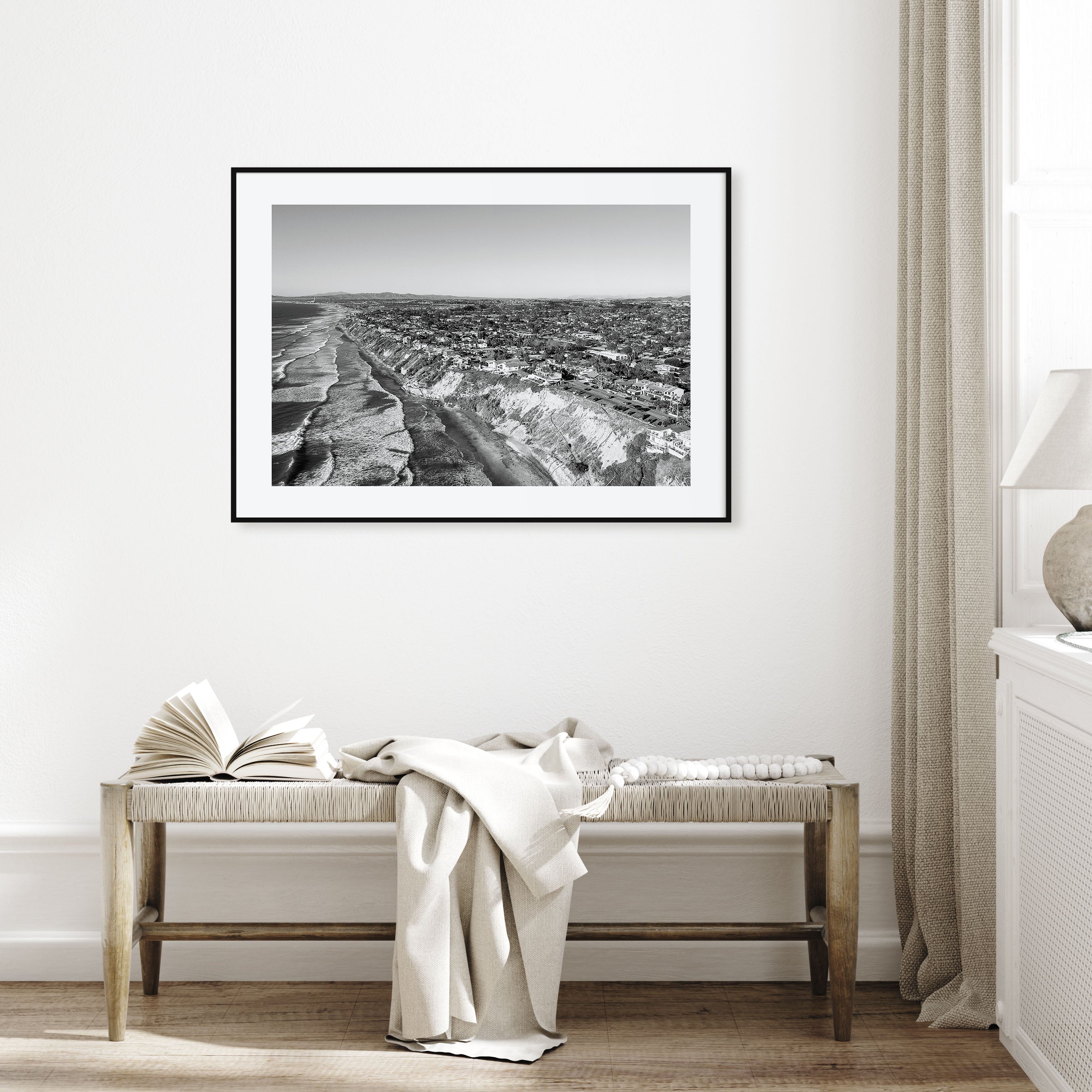 Encinitas Landscape B&W Poster