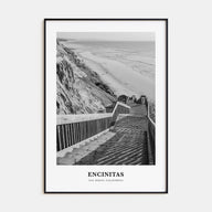 Encinitas Portrait B&W No 2 Poster