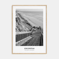 Encinitas Portrait B&W No 2 Poster