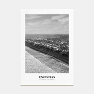 Encinitas Portrait B&W No 3 Poster