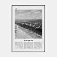 Encinitas Travel B&W No 2 Poster