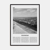 Encinitas Travel B&W No 2 Poster