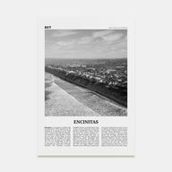 Encinitas Travel B&W No 2 Poster