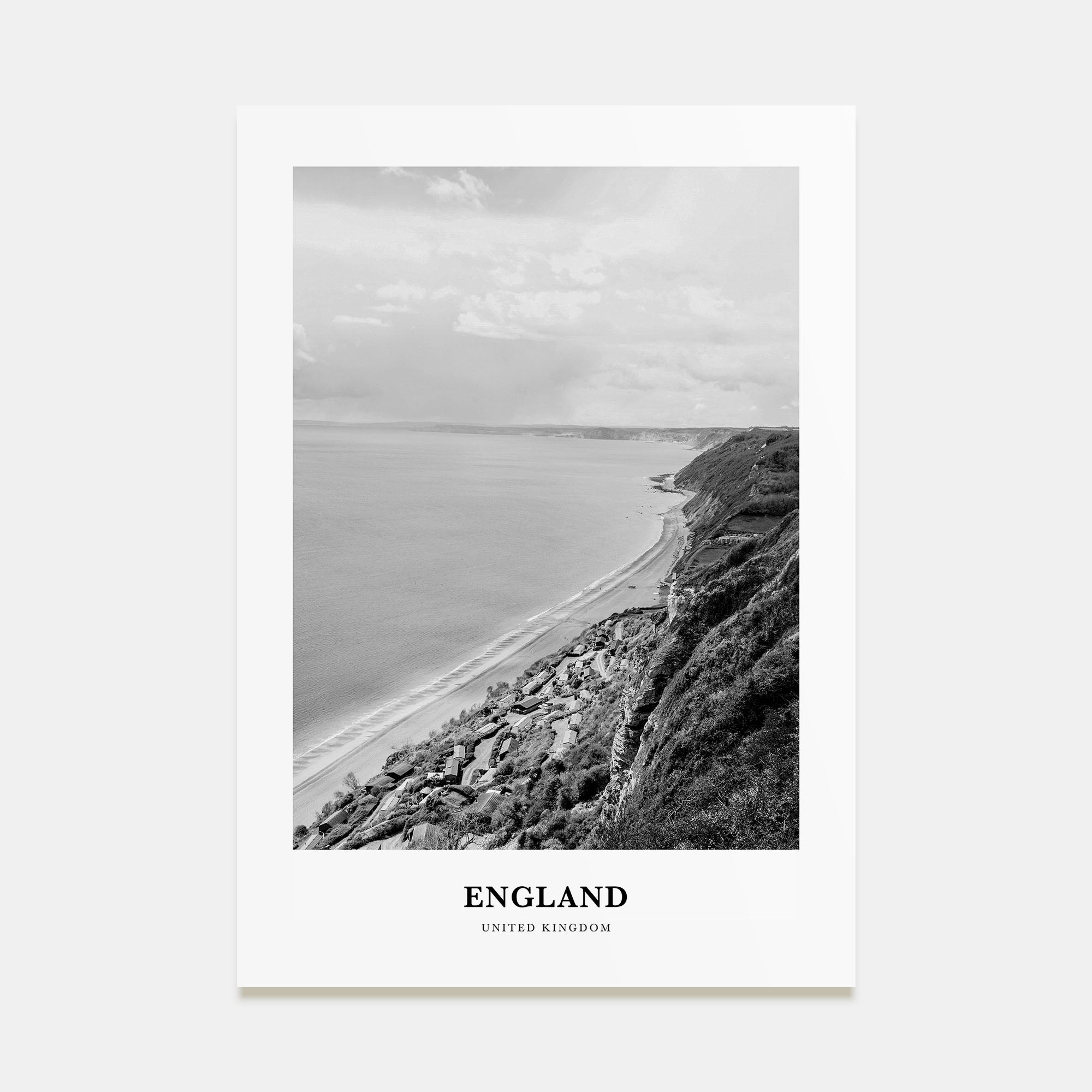 England Portrait B&W Poster