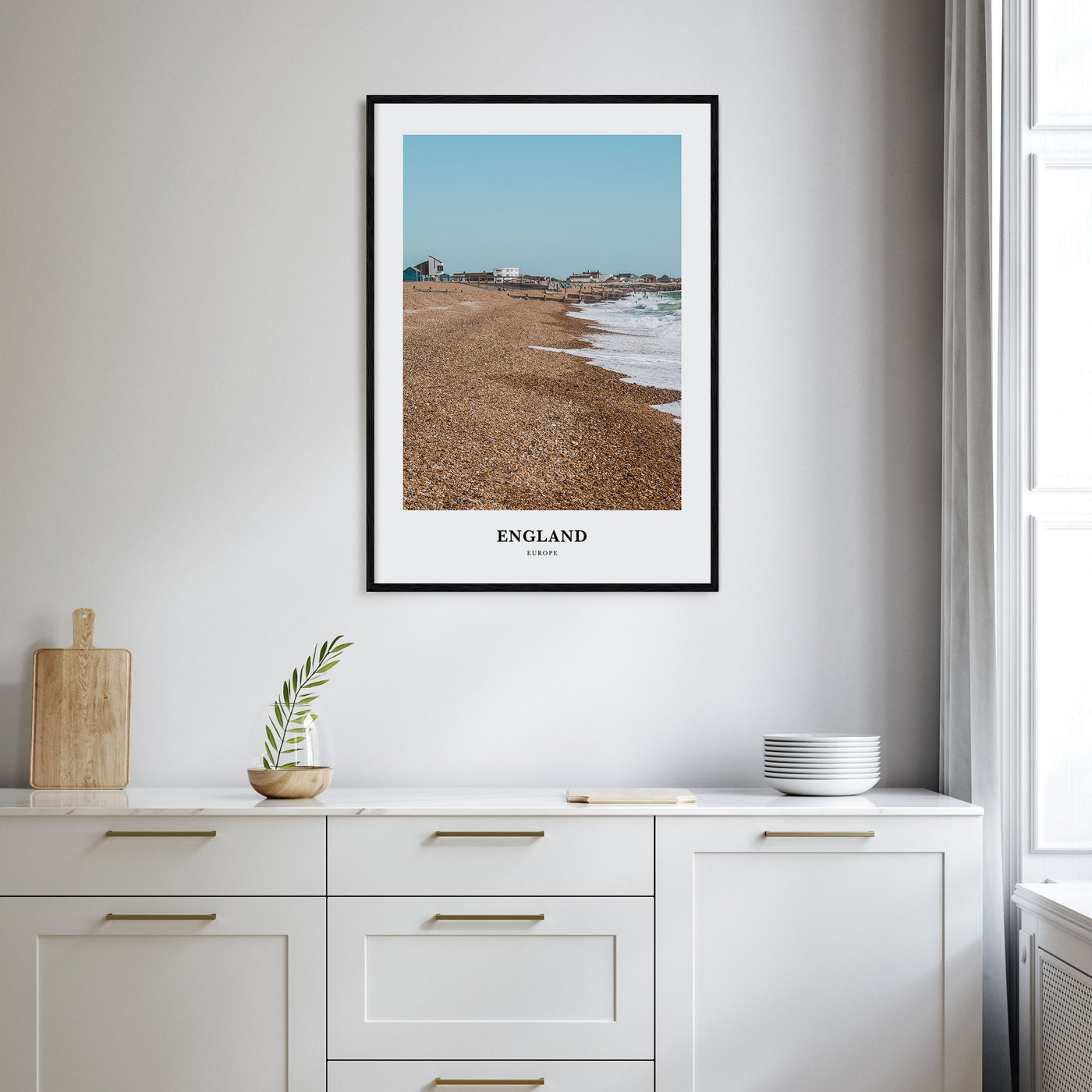 England Portrait Color Poster