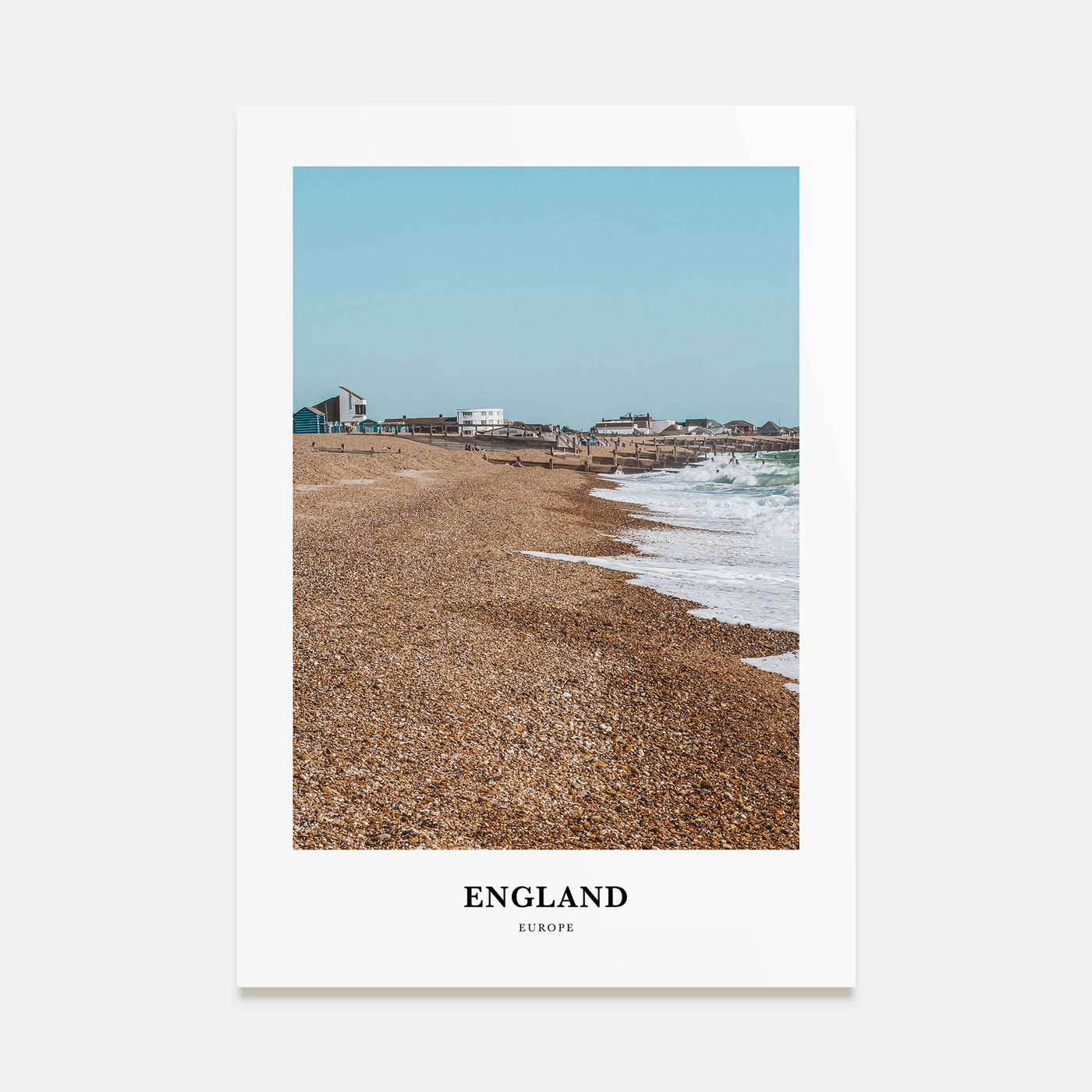 England Portrait Color Poster