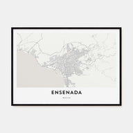 Ensenada Map Landscape Poster