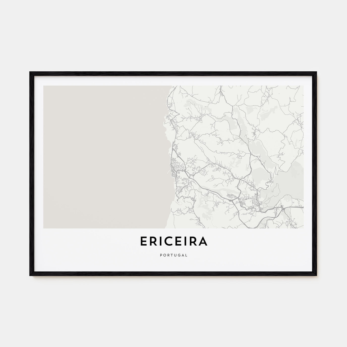 Ericeira Map Landscape Poster