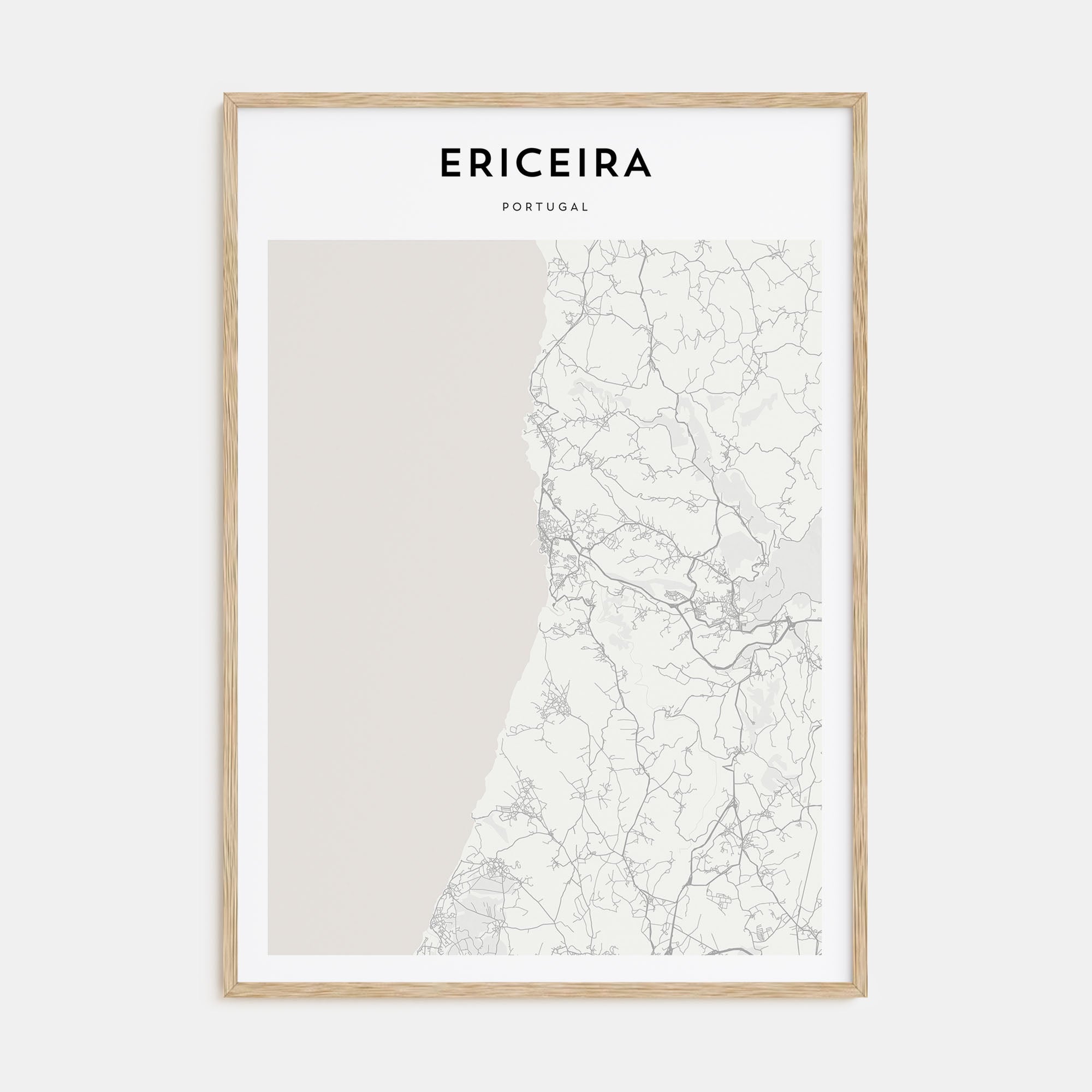 Ericeira Map Portrait Poster