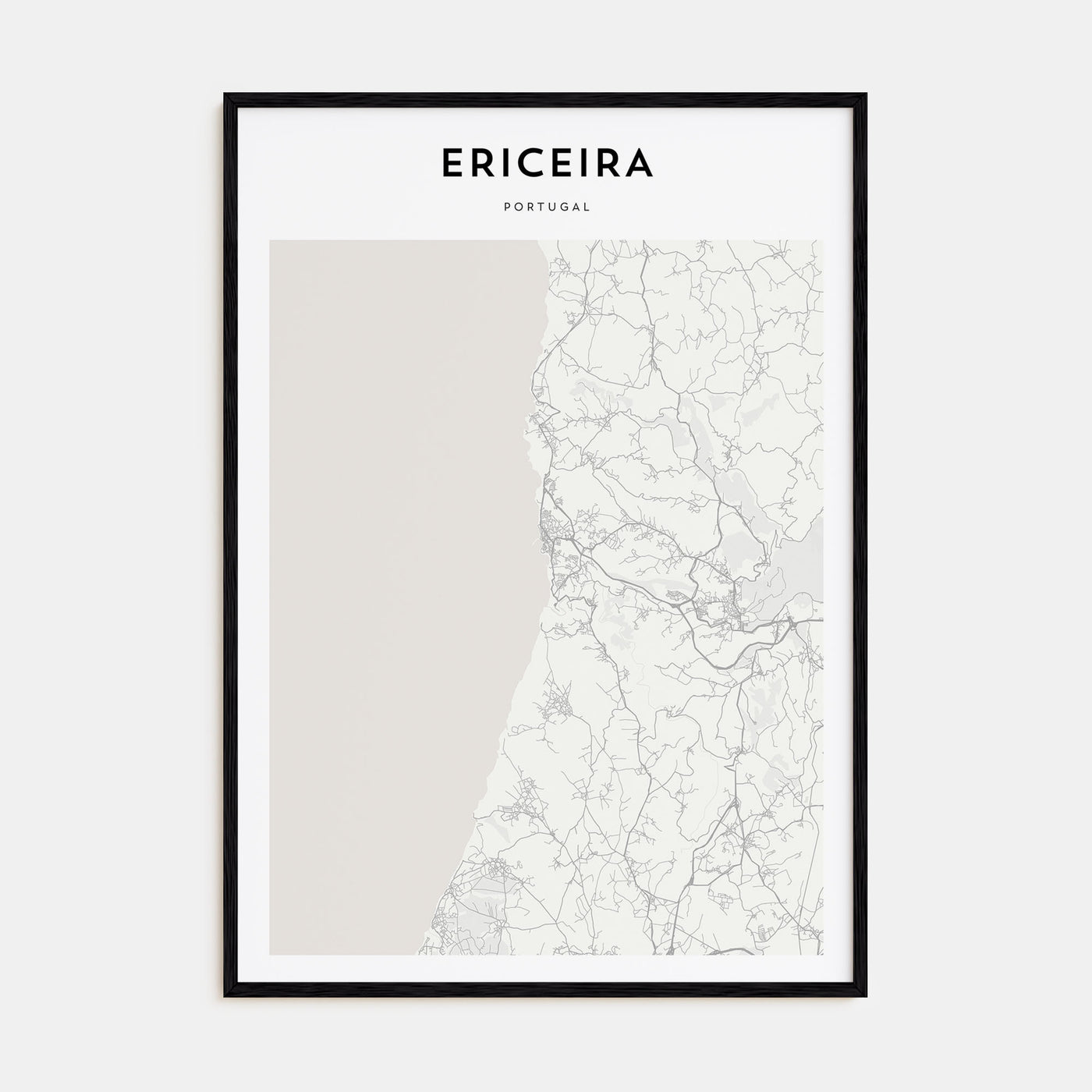 Ericeira Map Portrait Poster