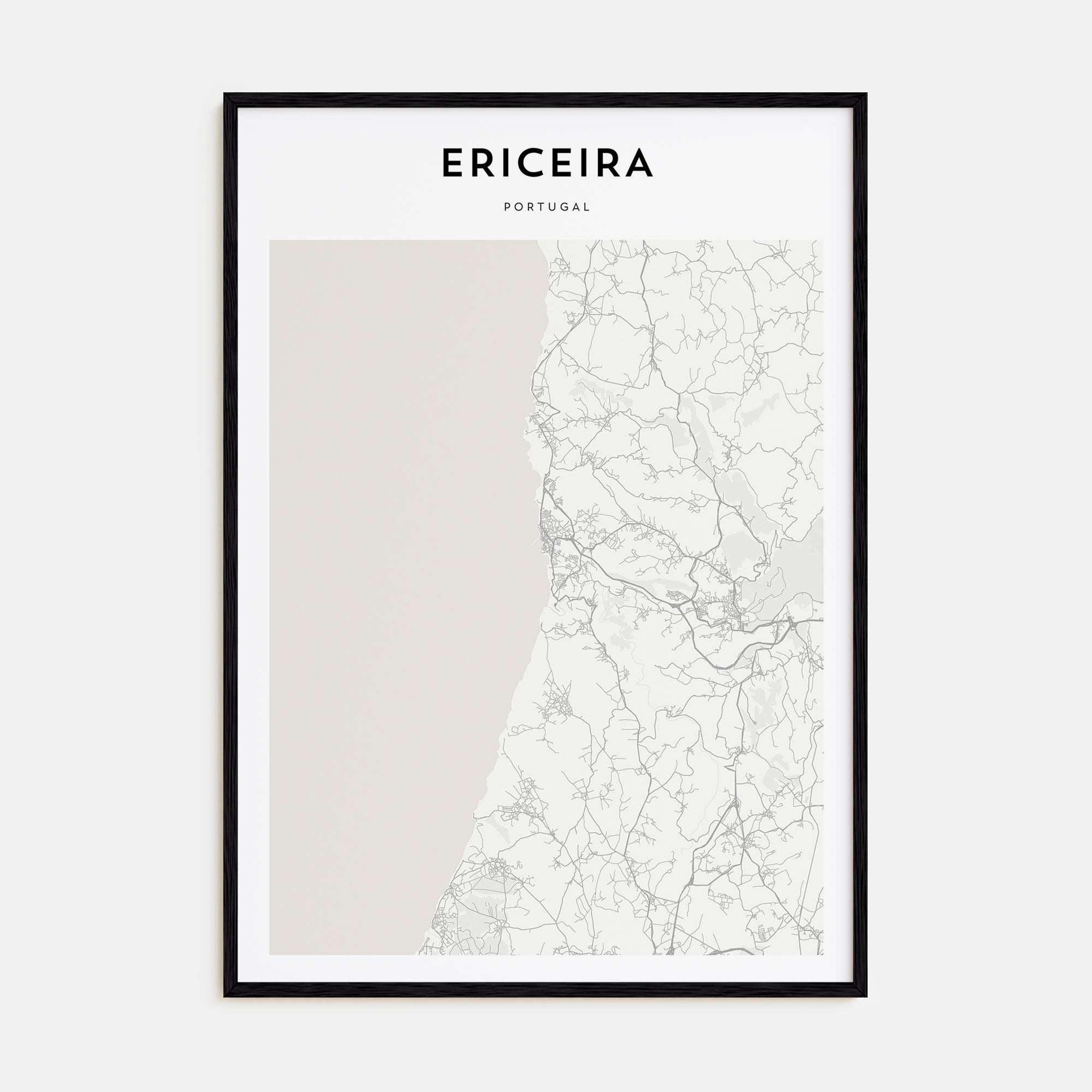 Ericeira Map Portrait Poster
