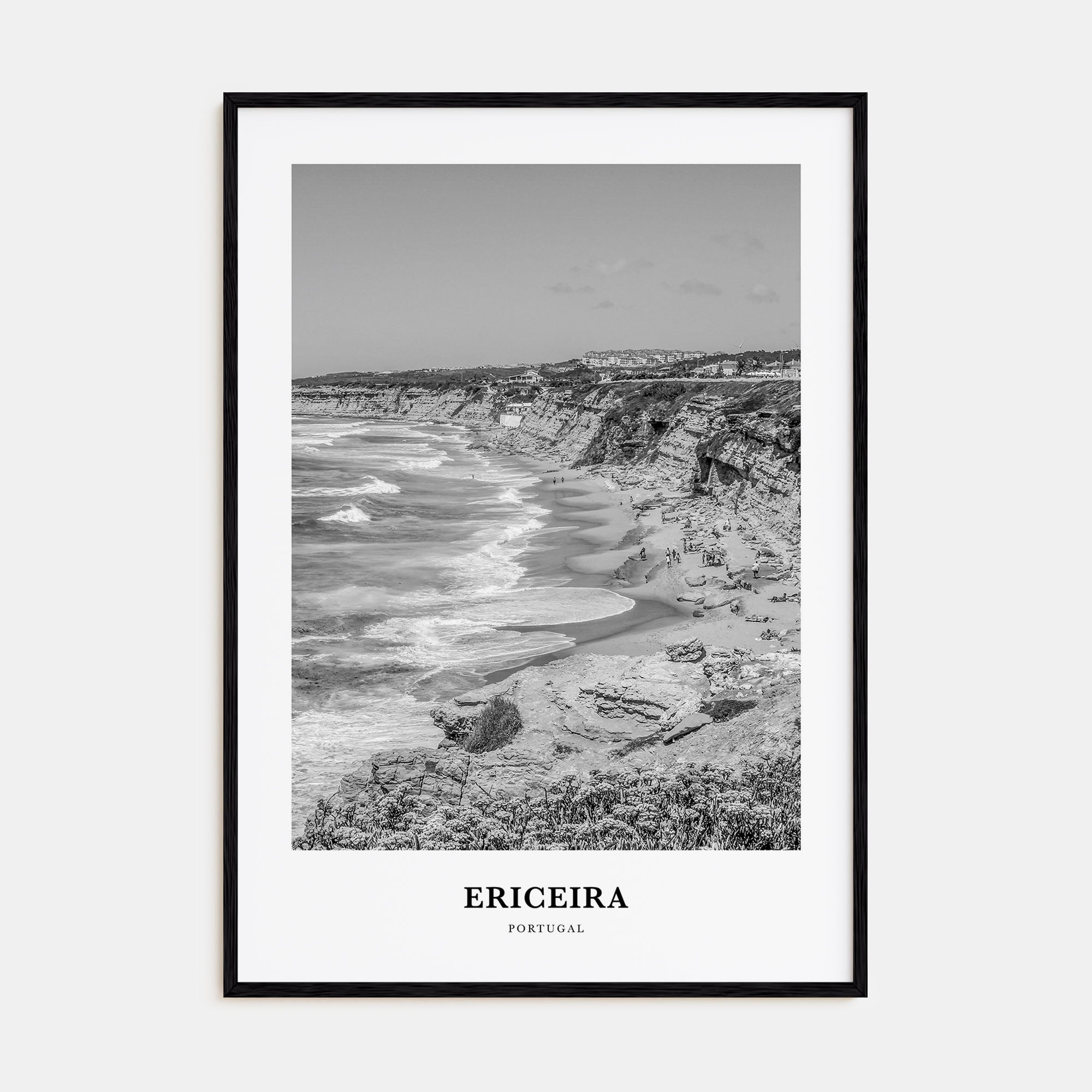 Ericeira Portrait B&W Poster