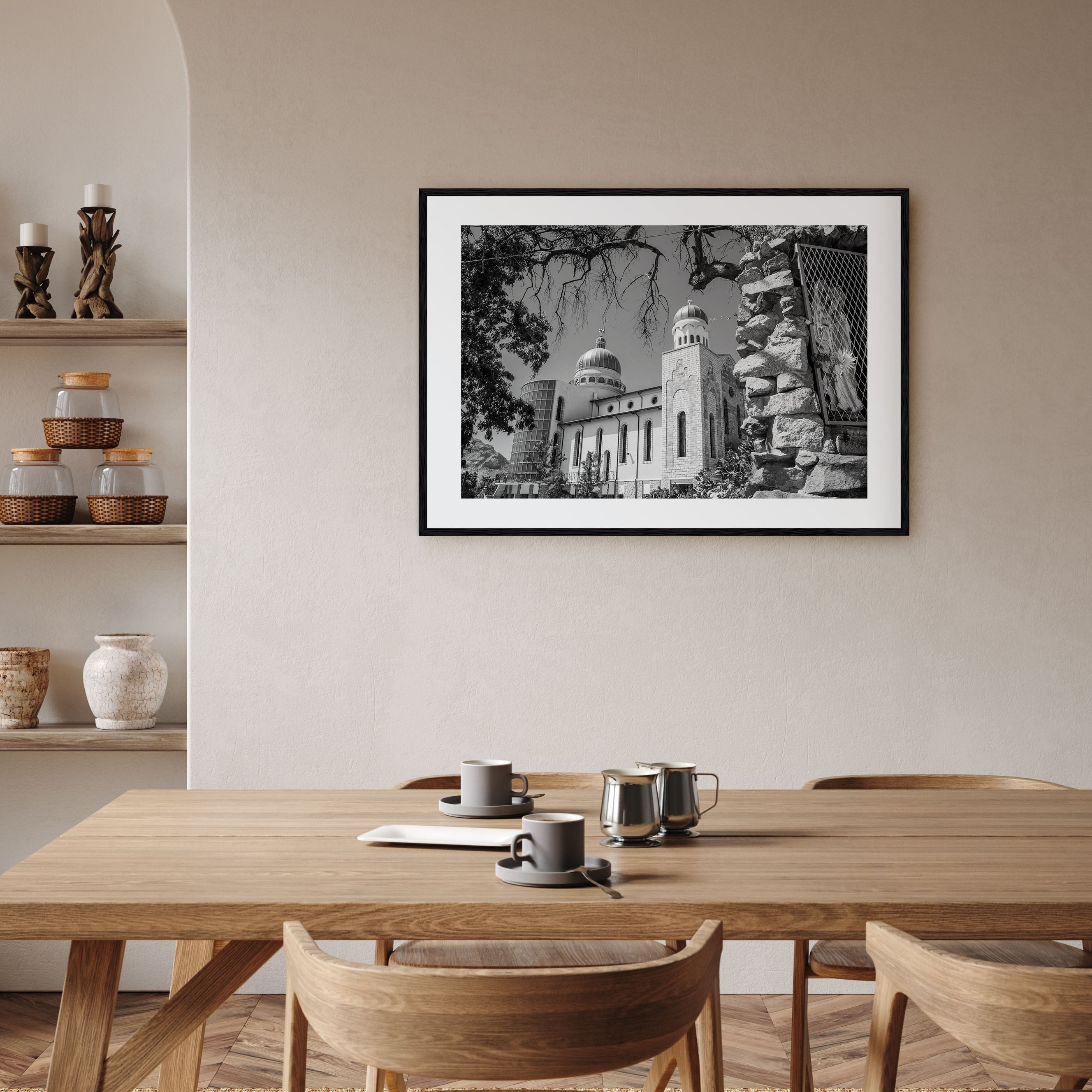 Eritrea Landscape B&W Poster