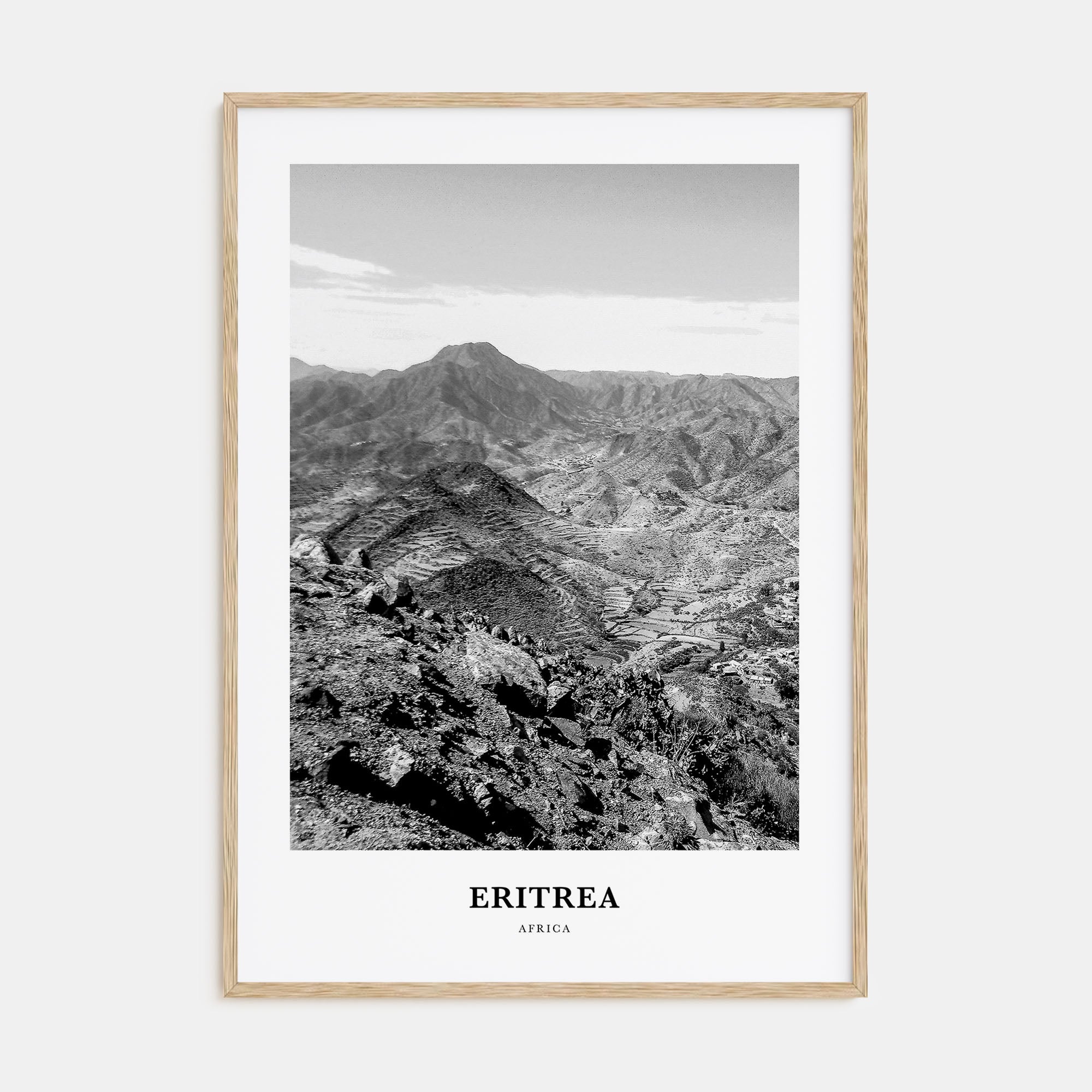 Eritrea Portrait B&W Poster