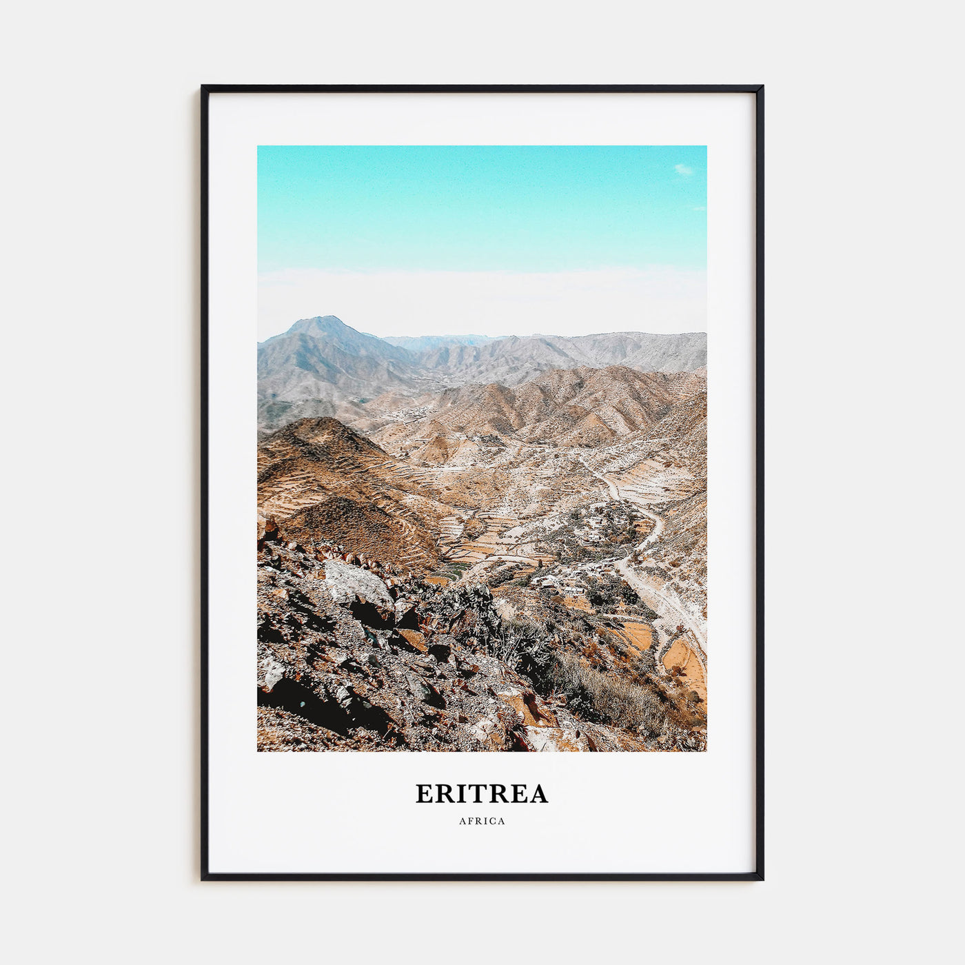 Eritrea Portrait Color Poster