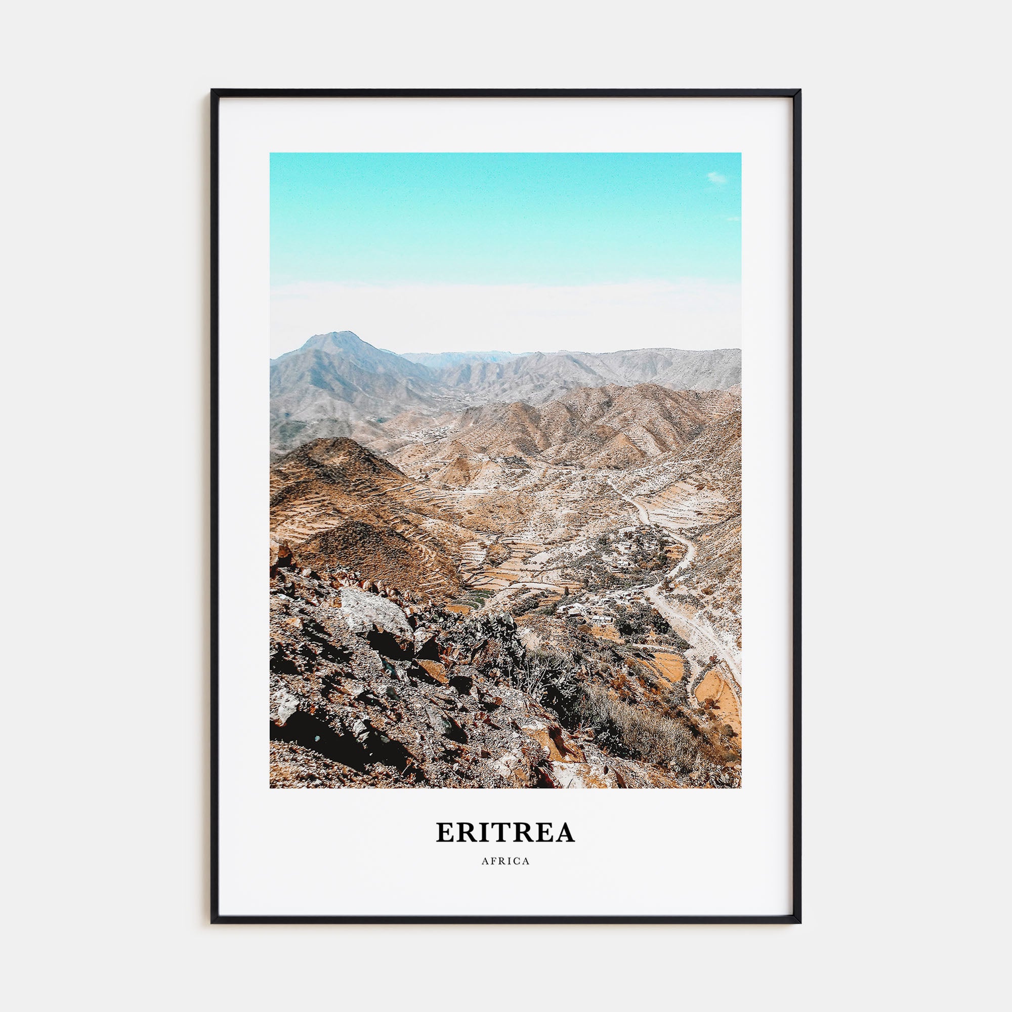 Eritrea Portrait Color Poster