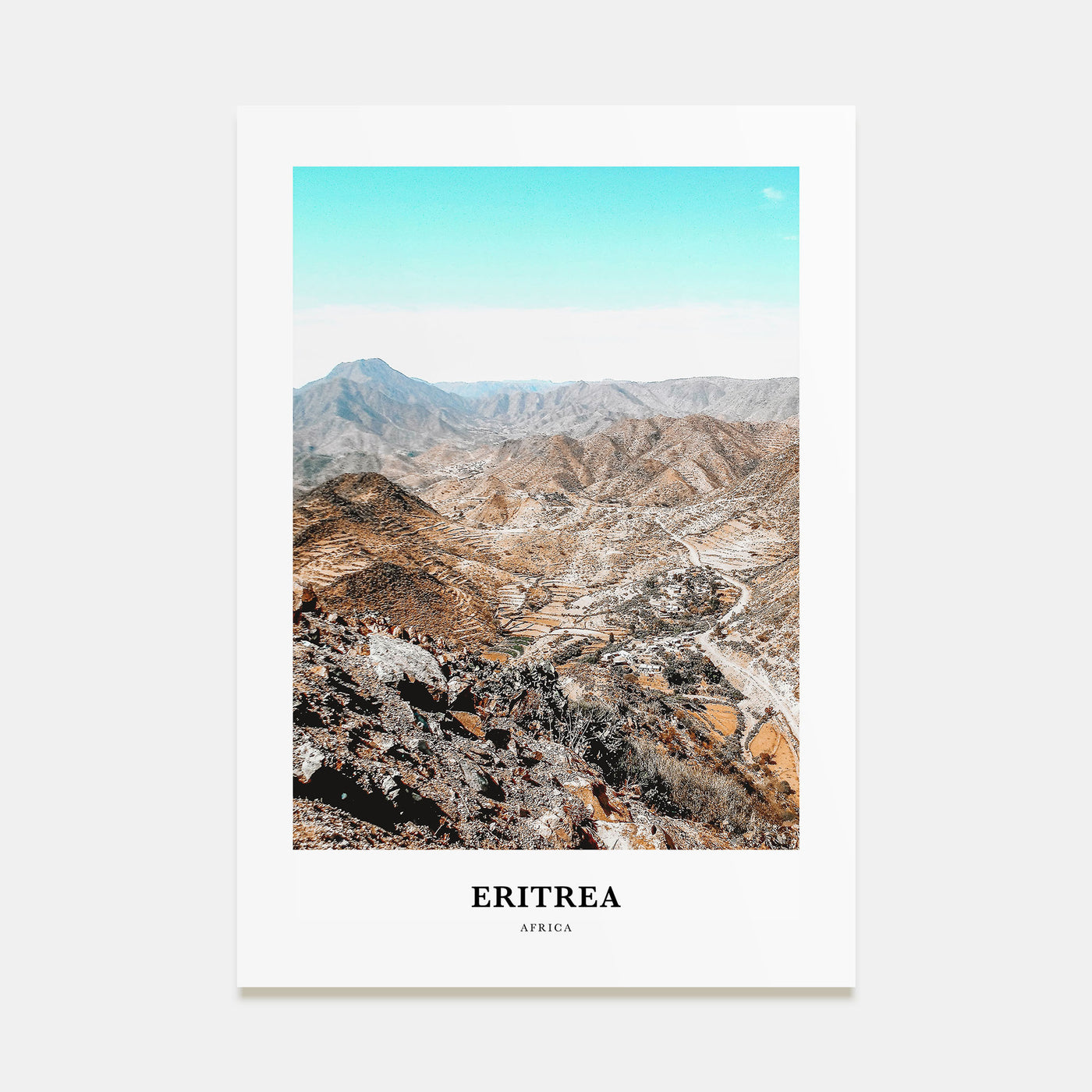 Eritrea Portrait Color Poster