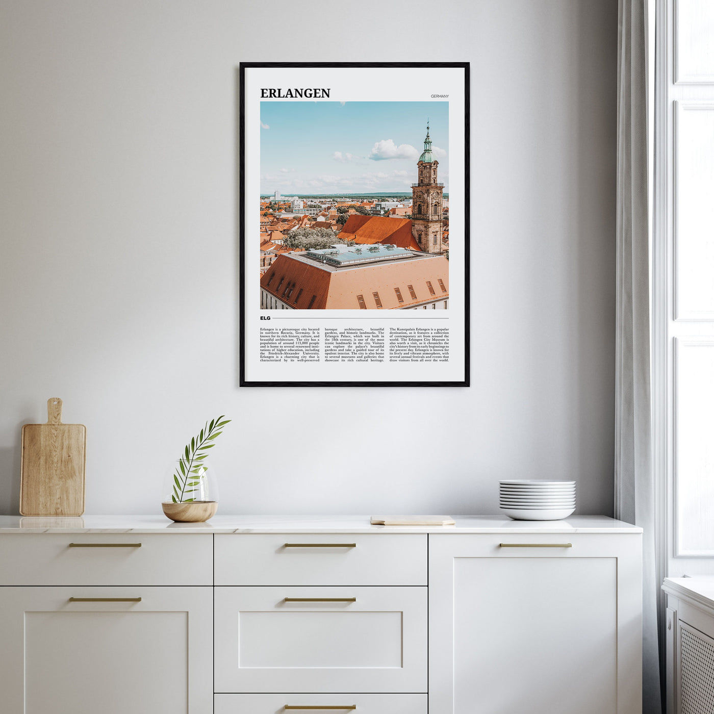 Erlangen Travel Color Poster