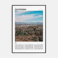 Escondido Travel Color Poster