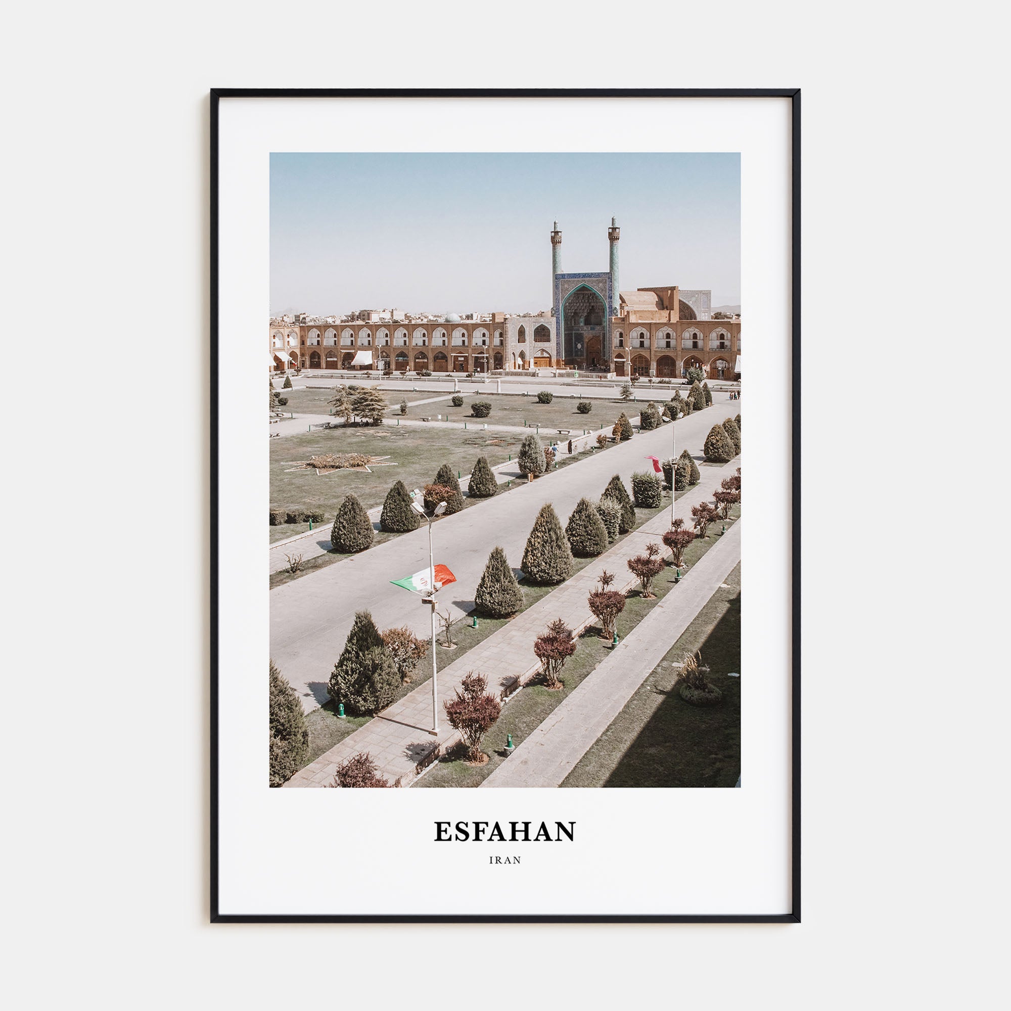 Esfahan Portrait Color Poster