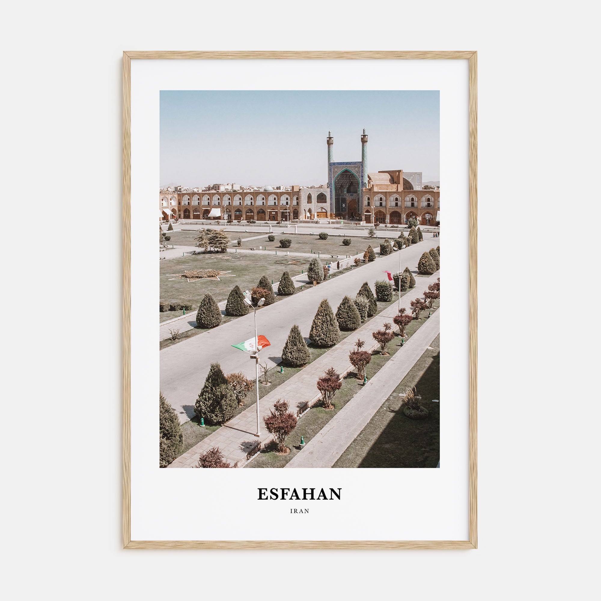 Esfahan Portrait Color Poster