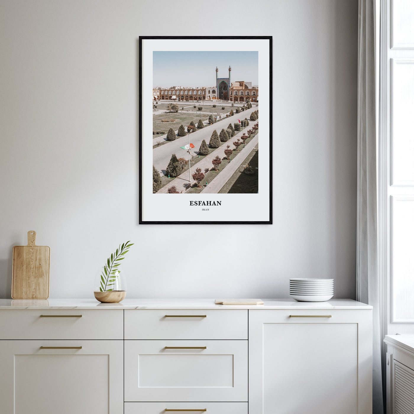 Esfahan Portrait Color Poster