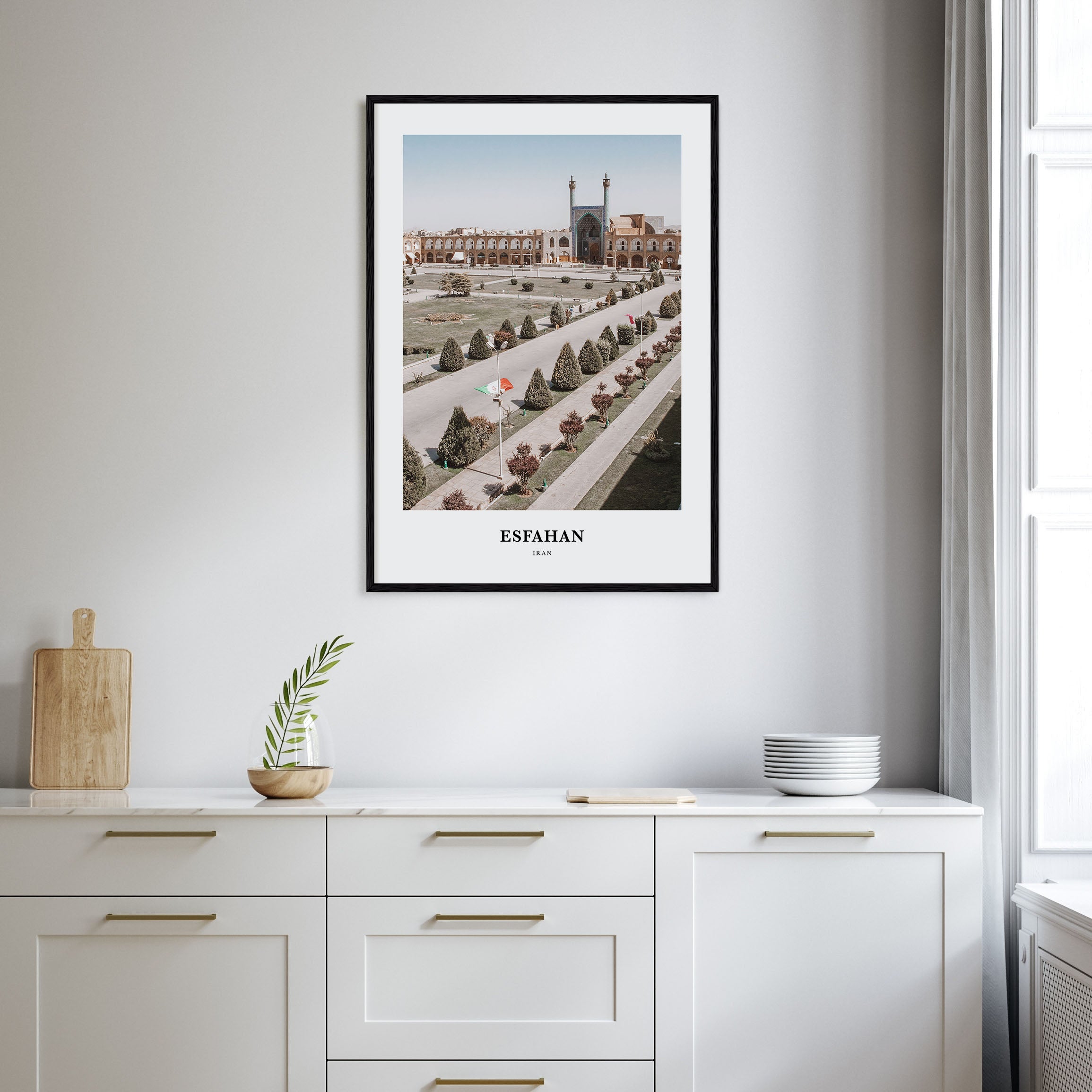 Esfahan Portrait Color Poster