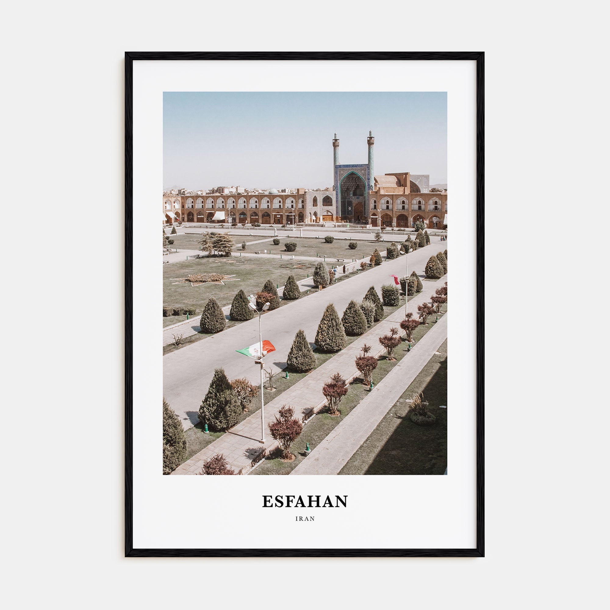Esfahan Portrait Color Poster