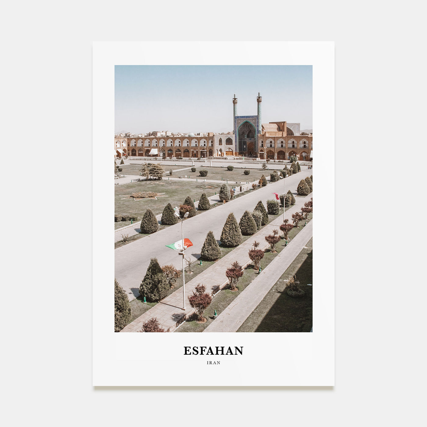 Esfahan Portrait Color Poster